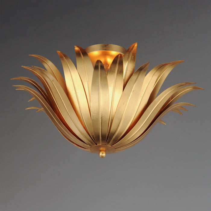Myhouse Lighting Maxim - 28710GL - Three Light Semi Flush/Pendant Convertible - Firenze - Gold Leaf
