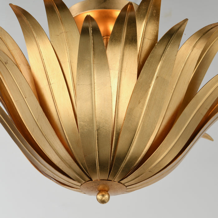 Myhouse Lighting Maxim - 28710GL - Three Light Semi Flush/Pendant Convertible - Firenze - Gold Leaf