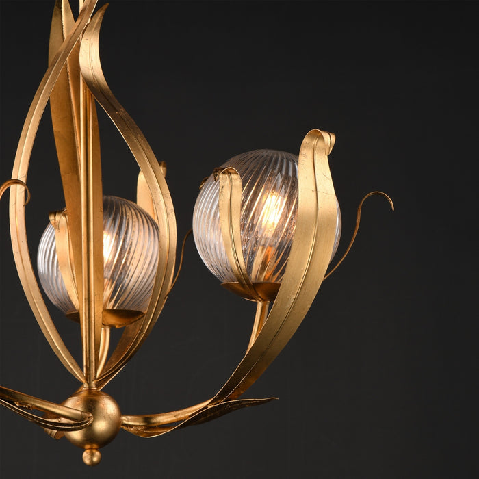 Myhouse Lighting Maxim - 28713CRGL - Three Light Pendant - Firenze - Gold Leaf