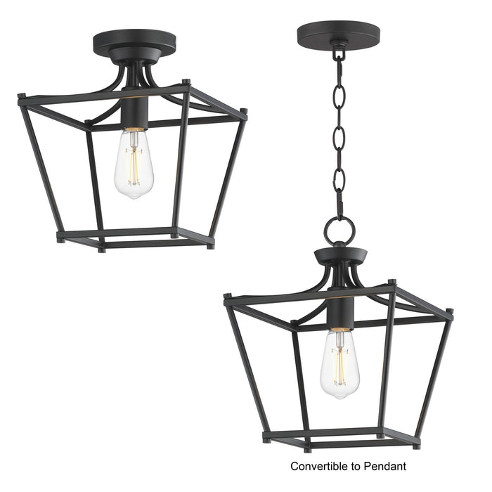 Myhouse Lighting Maxim - 25311BK - One Light Pendant / Semi-Flush - Clifton - Black
