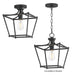 Myhouse Lighting Maxim - 25311BK - One Light Pendant / Semi-Flush - Clifton - Black