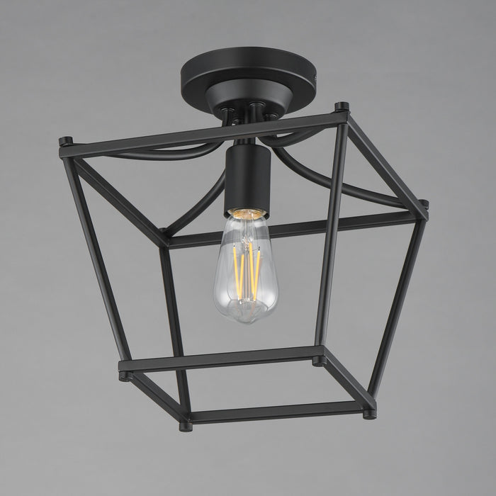 Myhouse Lighting Maxim - 25311BK - One Light Pendant / Semi-Flush - Clifton - Black