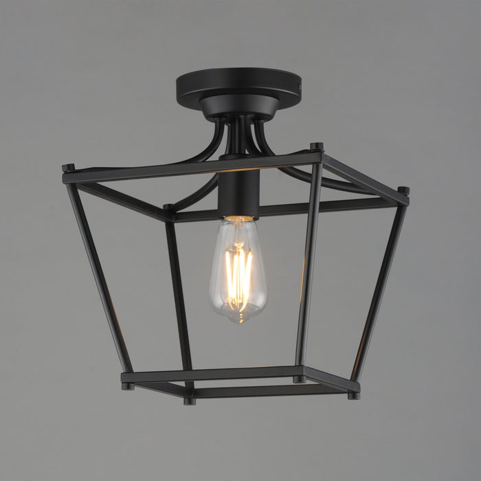 Myhouse Lighting Maxim - 25311BK - One Light Pendant / Semi-Flush - Clifton - Black