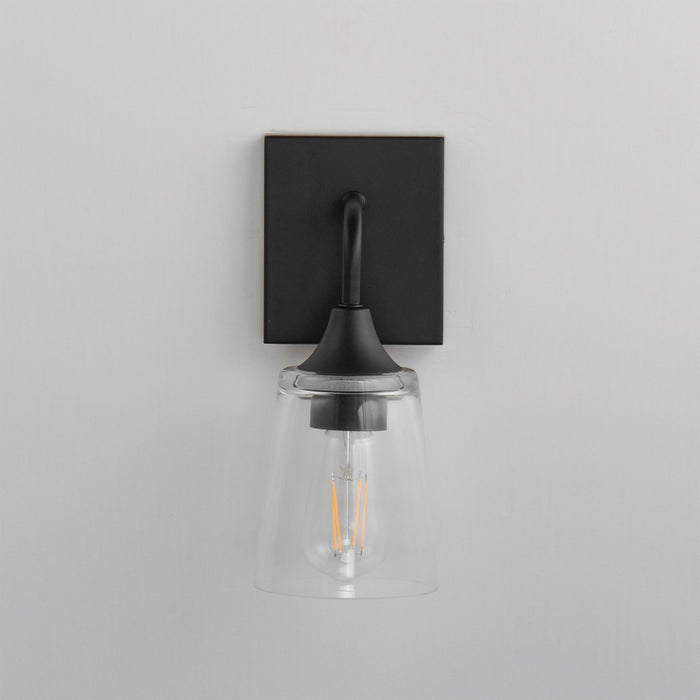 Myhouse Lighting Maxim - 12881CLBK - One Light Wall Sconce - Hudson - Black