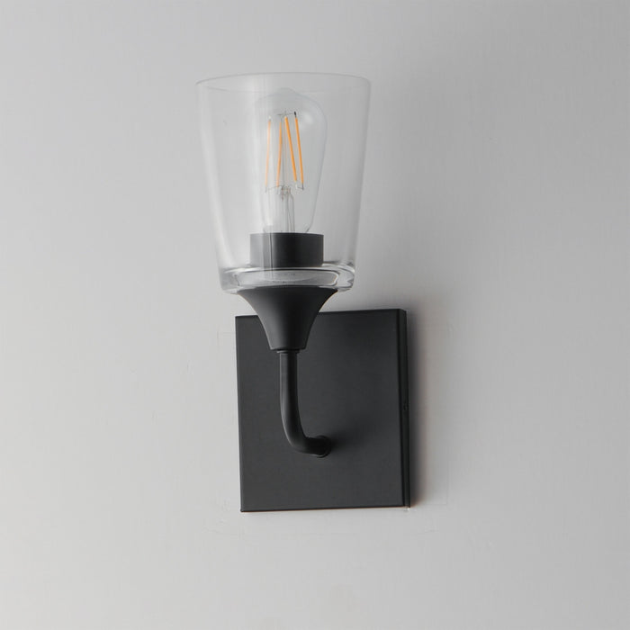 Myhouse Lighting Maxim - 12881CLBK - One Light Wall Sconce - Hudson - Black