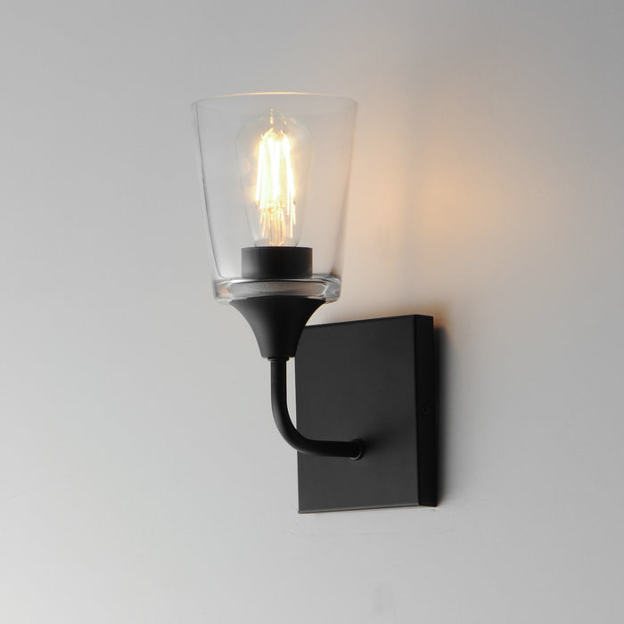 Myhouse Lighting Maxim - 12881CLBK - One Light Wall Sconce - Hudson - Black