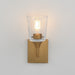 Myhouse Lighting Maxim - 12881CLNAB - One Light Wall Sconce - Hudson - Natural Aged Brass
