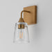 Myhouse Lighting Maxim - 12881CLNAB - One Light Wall Sconce - Hudson - Natural Aged Brass
