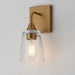 Myhouse Lighting Maxim - 12881CLNAB - One Light Wall Sconce - Hudson - Natural Aged Brass