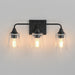 Myhouse Lighting Maxim - 12883CLBK - Three Light Bath Vanity - Hudson - Black