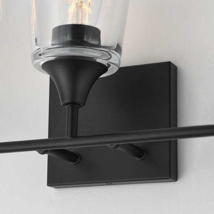 Myhouse Lighting Maxim - 12883CLBK - Three Light Bath Vanity - Hudson - Black