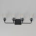 Myhouse Lighting Maxim - 12884CLBK - Four Light Bath Vanity - Hudson - Black