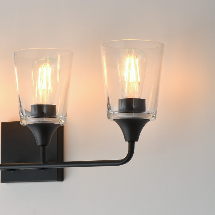 Myhouse Lighting Maxim - 12884CLBK - Four Light Bath Vanity - Hudson - Black