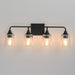 Myhouse Lighting Maxim - 12884CLBK - Four Light Bath Vanity - Hudson - Black