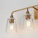 Myhouse Lighting Maxim - 12884CLNAB - Four Light Bath Vanity - Hudson - Natural Aged Brass
