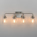 Myhouse Lighting Maxim - 12884CLSN - Four Light Bath Vanity - Hudson - Satin Nickel