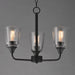 Myhouse Lighting Maxim - 12873CLBK - Three Light Chandelier - Hudson - Black