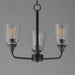 Myhouse Lighting Maxim - 12873CLBK - Three Light Chandelier - Hudson - Black