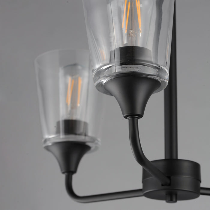 Myhouse Lighting Maxim - 12873CLBK - Three Light Chandelier - Hudson - Black