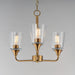 Myhouse Lighting Maxim - 12873CLNAB - Three Light Chandelier - Hudson - Natural Aged Brass