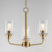 Myhouse Lighting Maxim - 12873CLNAB - Three Light Chandelier - Hudson - Natural Aged Brass