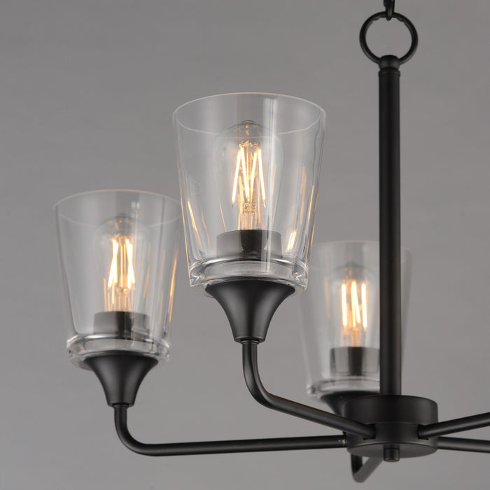 Myhouse Lighting Maxim - 12875CLBK - Five Light Chandelier - Hudson - Black