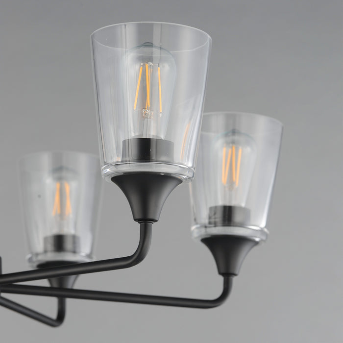 Myhouse Lighting Maxim - 12876CLBK - Six Light Chandelier - Hudson - Black
