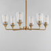 Myhouse Lighting Maxim - 12876CLNAB - Six Light Chandelier - Hudson - Natural Aged Brass