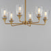 Myhouse Lighting Maxim - 12876CLNAB - Six Light Chandelier - Hudson - Natural Aged Brass