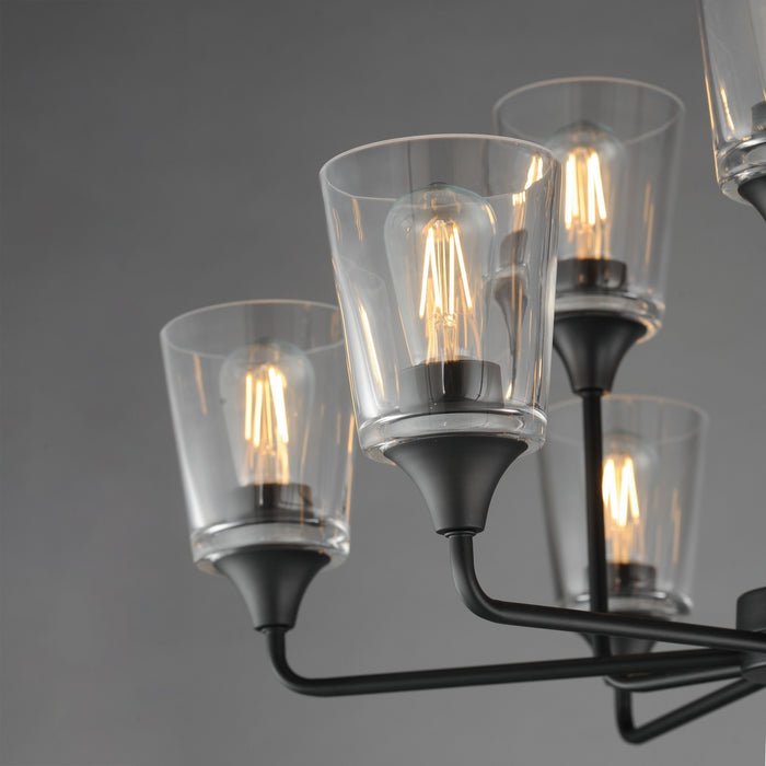 Myhouse Lighting Maxim - 12879CLBK - Nine Light Chandelier - Hudson - Black