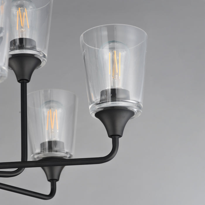 Myhouse Lighting Maxim - 12879CLBK - Nine Light Chandelier - Hudson - Black