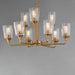 Myhouse Lighting Maxim - 12879CLNAB - Nine Light Chandelier - Hudson - Natural Aged Brass