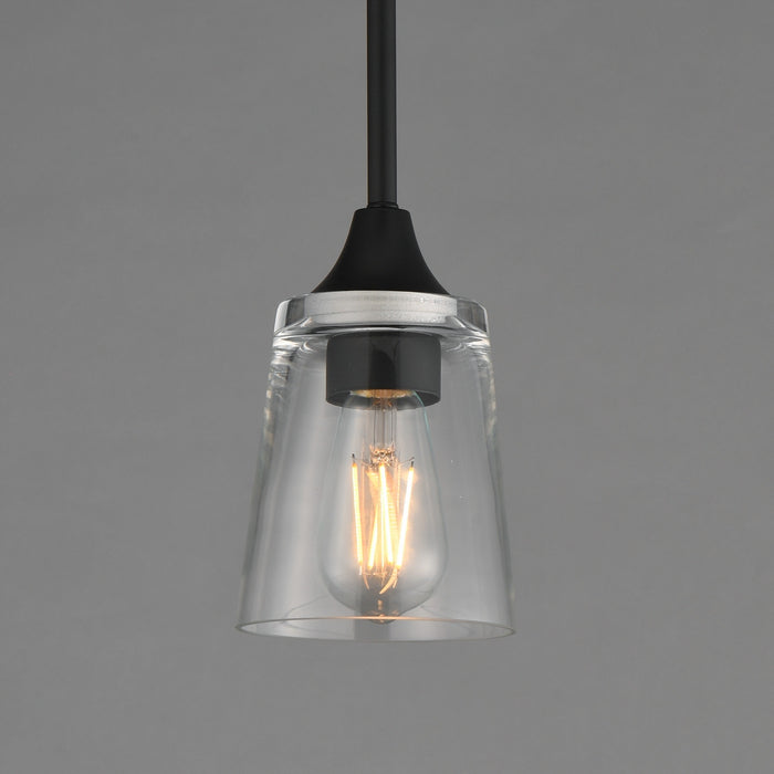 Myhouse Lighting Maxim - 92880CLBK - One Light Pendant - Hudson - Black