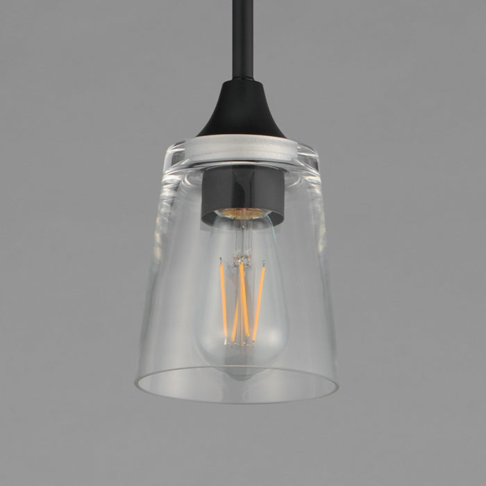 Myhouse Lighting Maxim - 92880CLBK - One Light Pendant - Hudson - Black