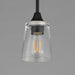 Myhouse Lighting Maxim - 92880CLBK - One Light Pendant - Hudson - Black