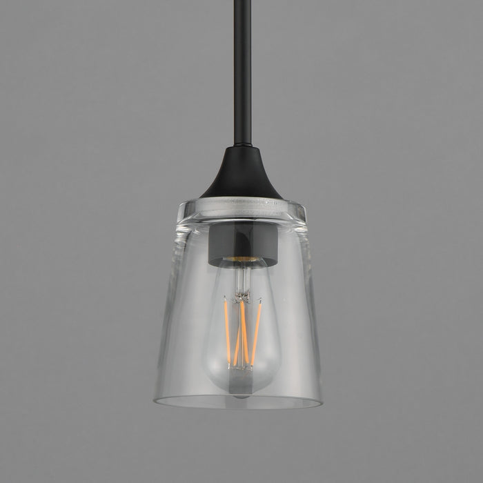 Myhouse Lighting Maxim - 92880CLBK - One Light Pendant - Hudson - Black