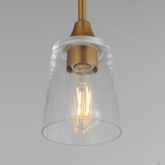 Myhouse Lighting Maxim - 92880CLNAB - One Light Pendant - Hudson - Natural Aged Brass