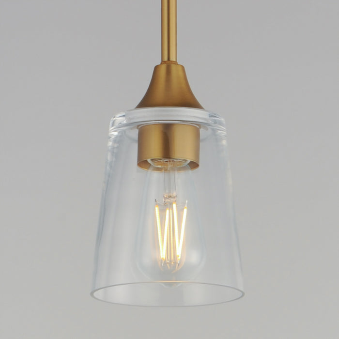 Myhouse Lighting Maxim - 92880CLNAB - One Light Pendant - Hudson - Natural Aged Brass