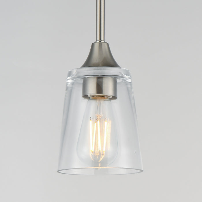 Myhouse Lighting Maxim - 92880CLSN - One Light Pendant - Hudson - Satin Nickel