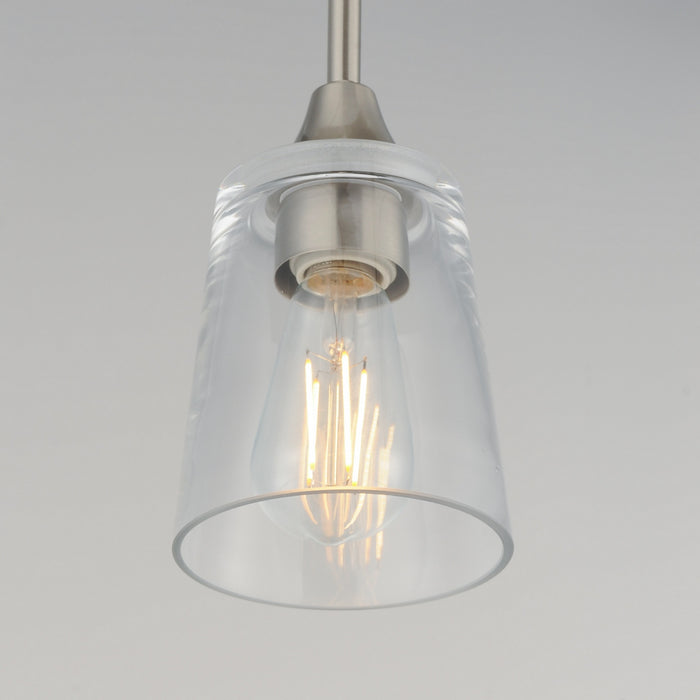Myhouse Lighting Maxim - 92880CLSN - One Light Pendant - Hudson - Satin Nickel