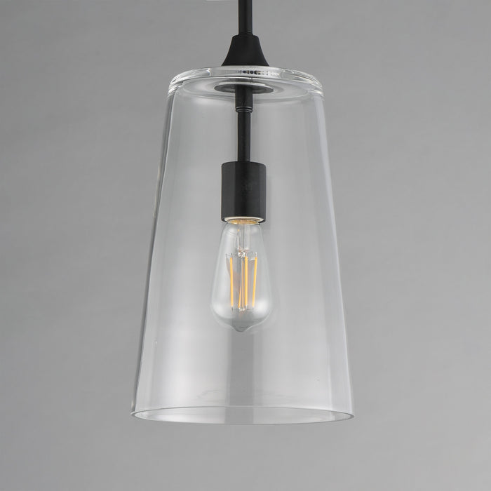 Myhouse Lighting Maxim - 12886CLBK - One Light Pendant - Hudson - Black