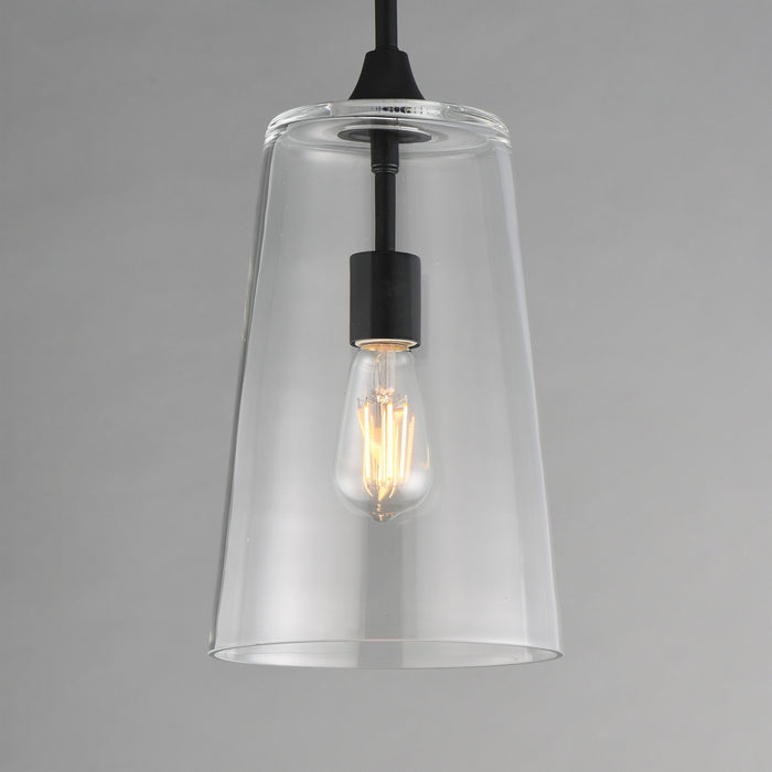 Myhouse Lighting Maxim - 12886CLBK - One Light Pendant - Hudson - Black