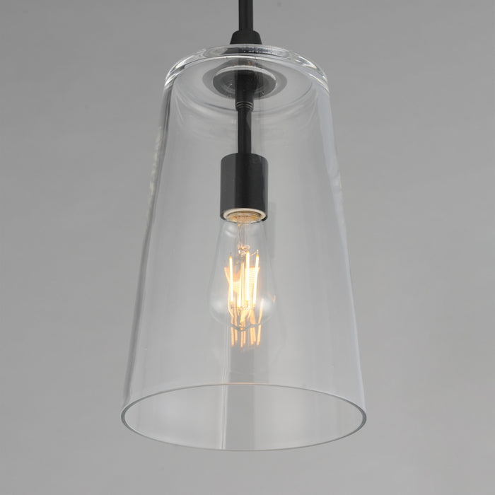 Myhouse Lighting Maxim - 12886CLBK - One Light Pendant - Hudson - Black