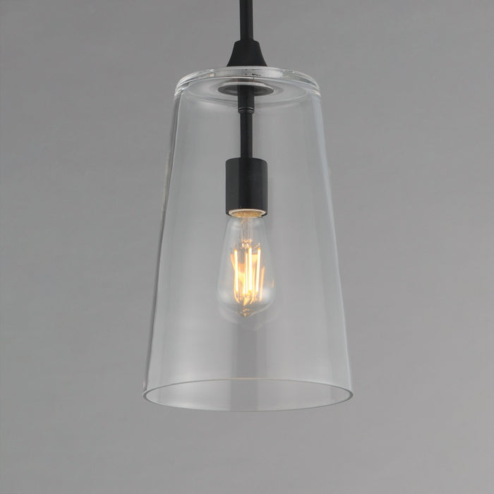 Myhouse Lighting Maxim - 12886CLBK - One Light Pendant - Hudson - Black