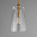 Myhouse Lighting Maxim - 12886CLNAB - One Light Pendant - Hudson - Natural Aged Brass