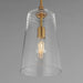 Myhouse Lighting Maxim - 12886CLNAB - One Light Pendant - Hudson - Natural Aged Brass