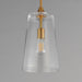 Myhouse Lighting Maxim - 12886CLNAB - One Light Pendant - Hudson - Natural Aged Brass