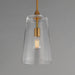 Myhouse Lighting Maxim - 12886CLNAB - One Light Pendant - Hudson - Natural Aged Brass
