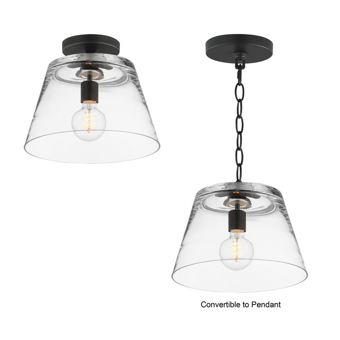 Myhouse Lighting Maxim - 12880CLBK - One Light Pendant - Hudson - Black