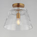 Myhouse Lighting Maxim - 12880CLNAB - One Light Pendant - Hudson - Natural Aged Brass